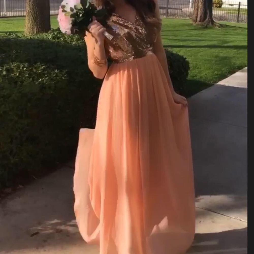 Lulus rose gold dress (SOLD)